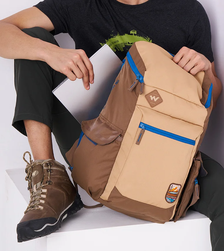 WILDCRAFT Khaki Wildcraft Cargo Pack 30 Backpack, Khaki  | Best Price UAE